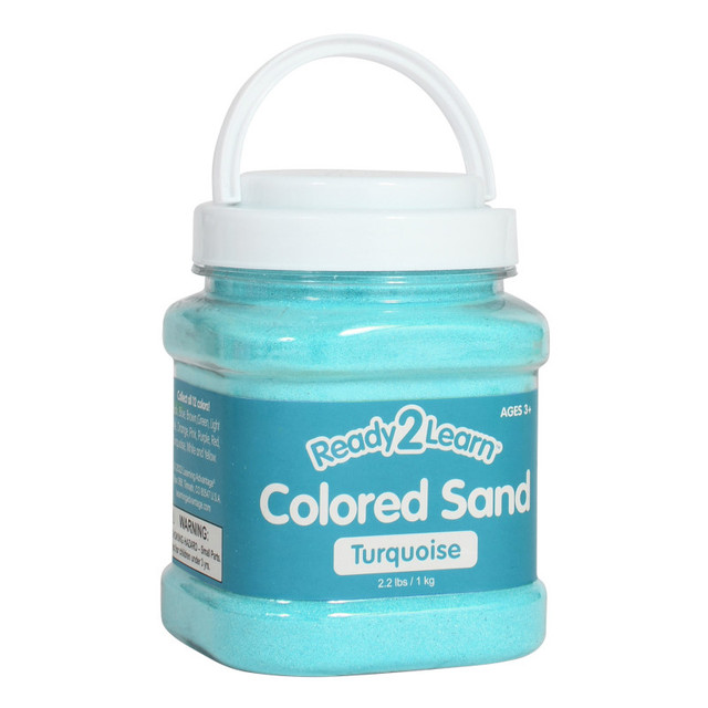 LEARNING ADVANTAGE READY 2 LEARN™ Colored Sand - Turquoise - 2.2 Pounds