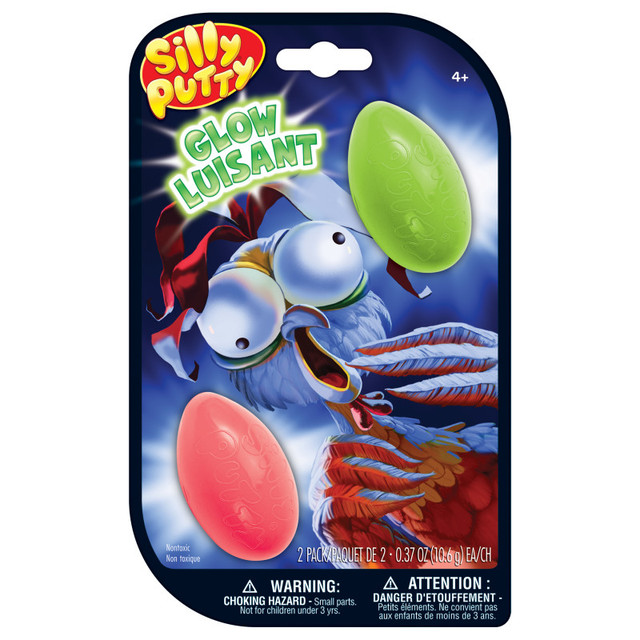 CRAYOLA LLC Crayola® Silly Putty Glow Eggs, Assorted, 2-Pack