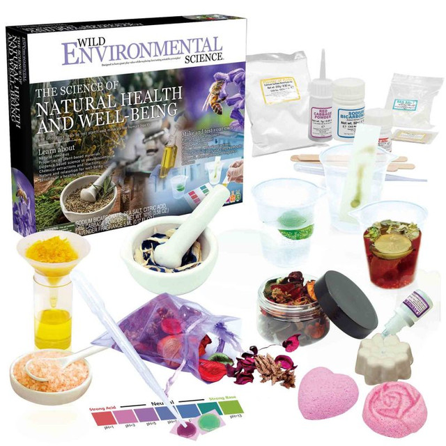 LEARNING ADVANTAGE WILD ENVIRONMENTAL SCIENCE Natural Health and Well-Being - STEM Kit for Ages 8+ - Make Your Own Dream Pillow, Potpourri, Fragrance Diffusers and More