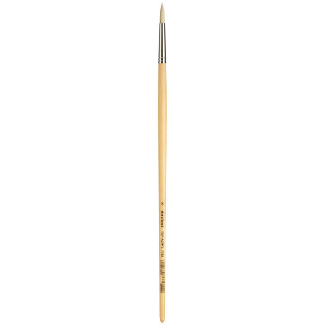 GREGORY DANIELS FINE ARTS INC da Vinci TOP-ACRYL White Brush, Synthetic, Acrylic & Oil, Round, Series 7782, Size 8