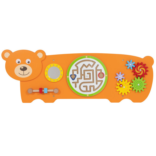 LEARNING ADVANTAGE Learning Advantage® Bear Activity Wall Panel - 18m+ - Toddler Activity Center
