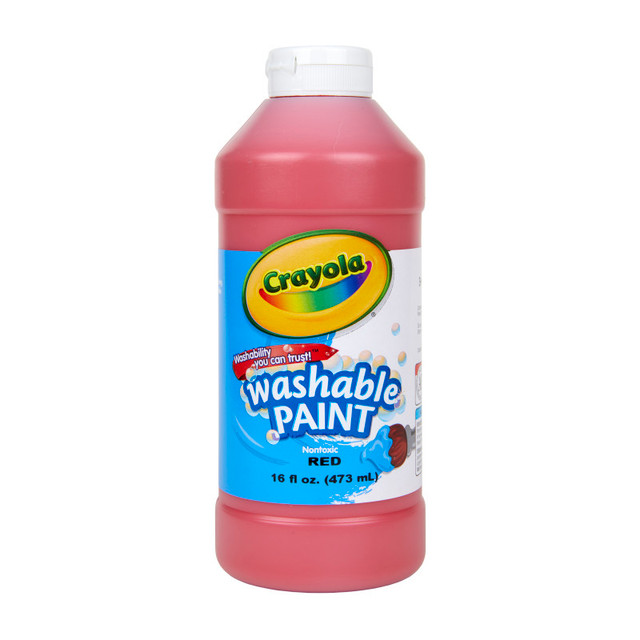 CRAYOLA LLC Crayola® Washable Paint, Red, 16 oz.