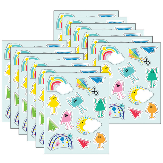 CARSON DELLOSA EDUCATION Carson Dellosa Education Happy Place Shape Stickers, 72 Per Pack, 12 Packs