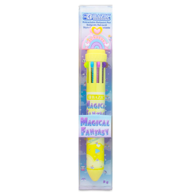 BAZIC PRODUCTS BAZIC Products® Magical Fantasy Series 10-Color Pen, Assorted Designs