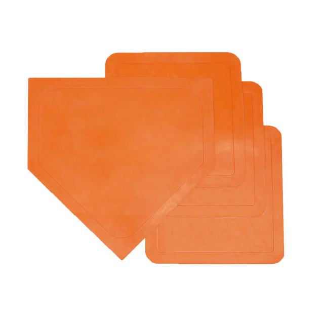 CHAMPION SPORTS Champion Sports Throwdown Gym Base Set, Orange, Set of 4
