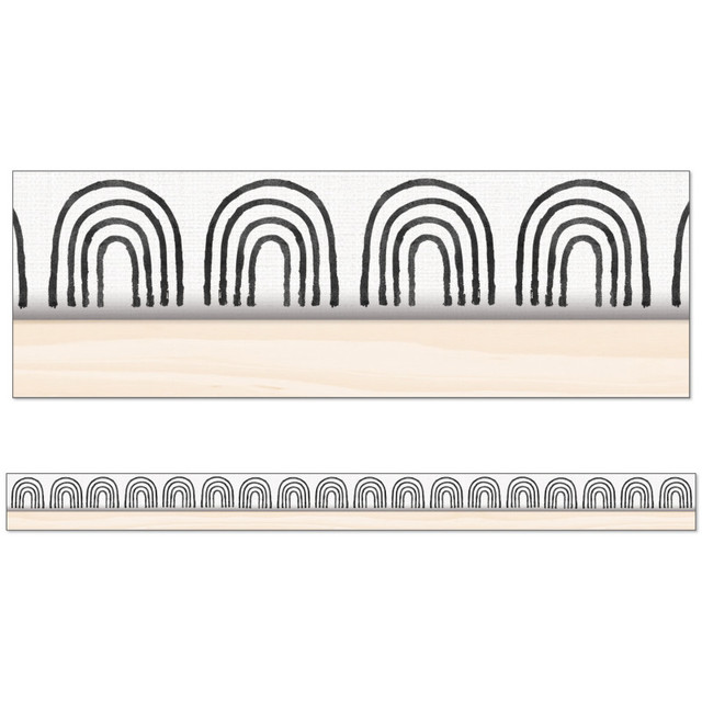CARSON DELLOSA EDUCATION Happily Ever Elementary Creatively Inspired Rainbows Straight Borders, 36 Feet