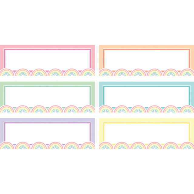 TEACHER CREATED RESOURCES Teacher Created Resources® Pastel Pop Rainbow Labels Magnetic Accents, Pack of 20