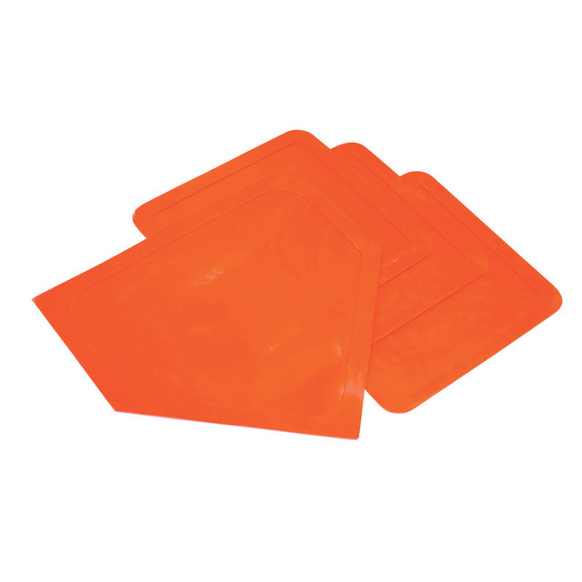 CHAMPION SPORTS Champion Sports Throwdown Gym Base Set, Orange, 2 Sets