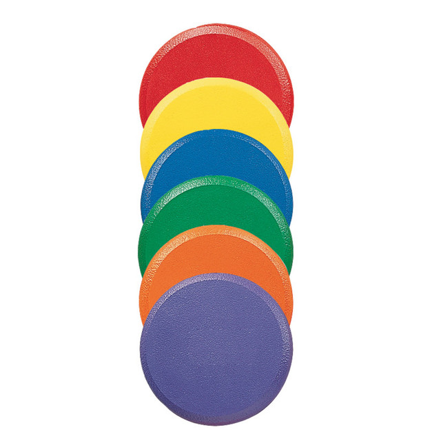 CHAMPION SPORTS Champion Sports Rounded Edge 9" Foam Discs Set, 6 Colors
