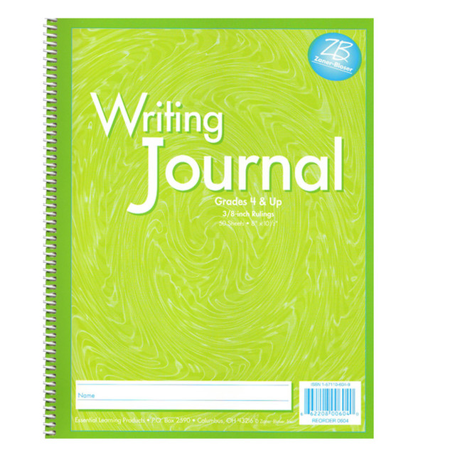 ZANER-BLOSER INC Zaner-Bloser® Writing Journal, Liquid Color, 3/8" Ruling, Grades 4+