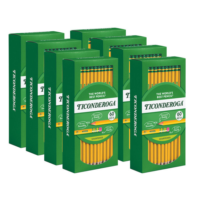 DIXON TICONDEROGA CO Ticonderoga® Yellow #2 Pencils, 480 Count Class Pack