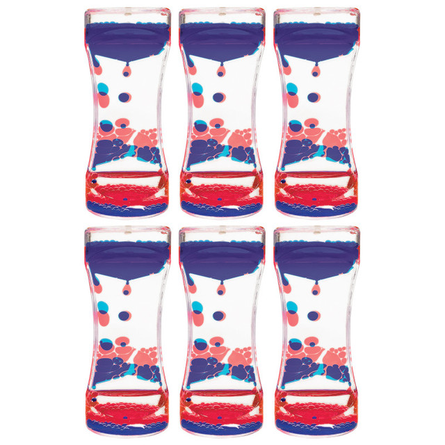 TEACHER CREATED RESOURCES Teacher Created Resources® Red & Blue Liquid Motion Bubbler, Pack of 6