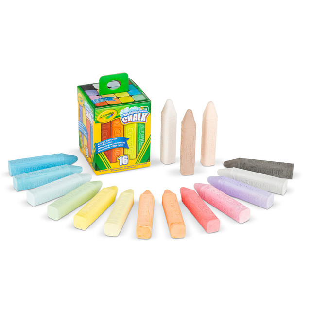 CRAYOLA LLC Crayola® Washable Sidewalk Chalk, Pack of 16