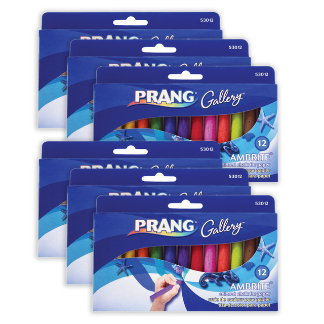 DIXON TICONDEROGA CO Prang® Ambrite™ Paper Chalk, 12 Per Pack, 6 Packs