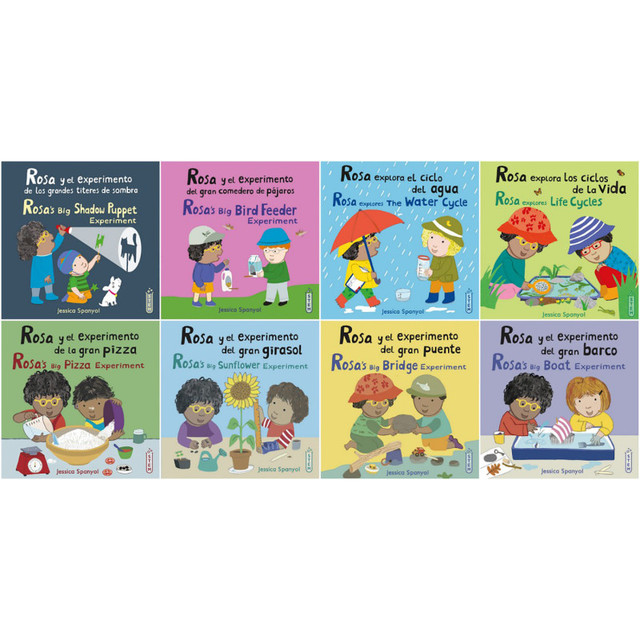 CHILDS PLAY BOOKS Child's Play Books Rosa's Workshop Set 1 & 2 Bilingual Spanish/English 8-Book Set