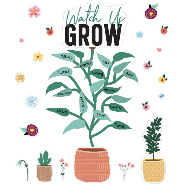 CARSON DELLOSA EDUCATION Carson Dellosa Education Grow Together Watch Us Grow Bulletin Board Set