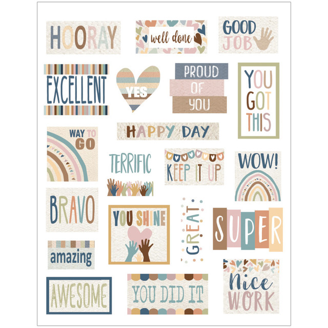 TEACHER CREATED RESOURCES Teacher Created Resources® Everyone is Welcome Stickers, Pack of 120