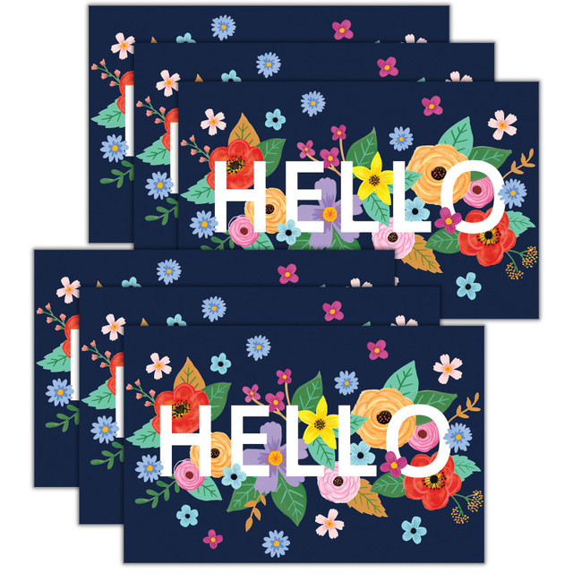 TEACHER CREATED RESOURCES Teacher Created Resources® Wildflowers Hello Postcards, 30 Per Pack, 6 Packs