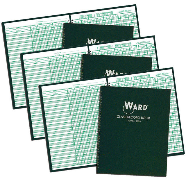 ELAN PUBLISHING WARD® Class Record Book, 38 Name, 9-10 Week Periods, Pack of 3