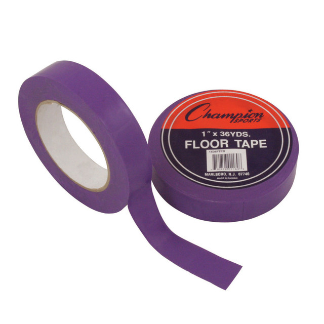 CHAMPION SPORTS Champion Sports Floor Marking Tape, 1" x 36 yd, Purple