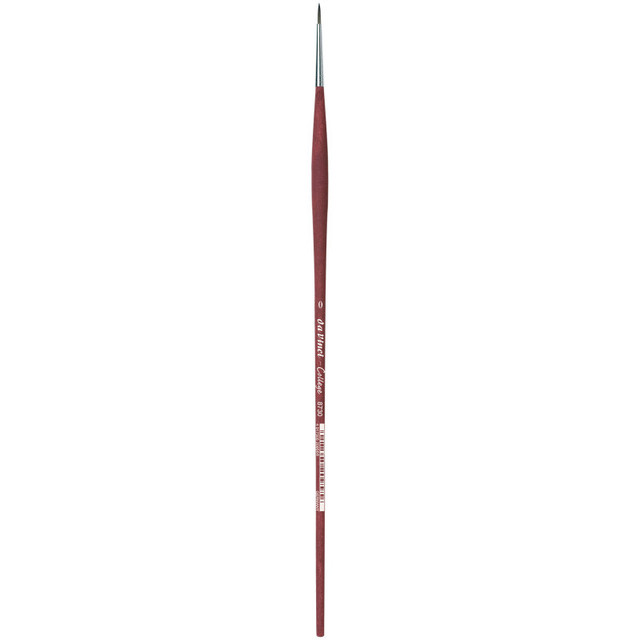 GREGORY DANIELS FINE ARTS INC da Vinci COLLEGE Student Brush, Synthetic, Acrylic & Oil, Round, Series 8730, Size 0