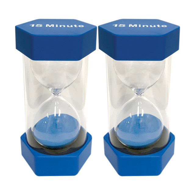 TEACHER CREATED RESOURCES Teacher Created Resources® 15 Minute Sand Timer - Large, Pack of 2
