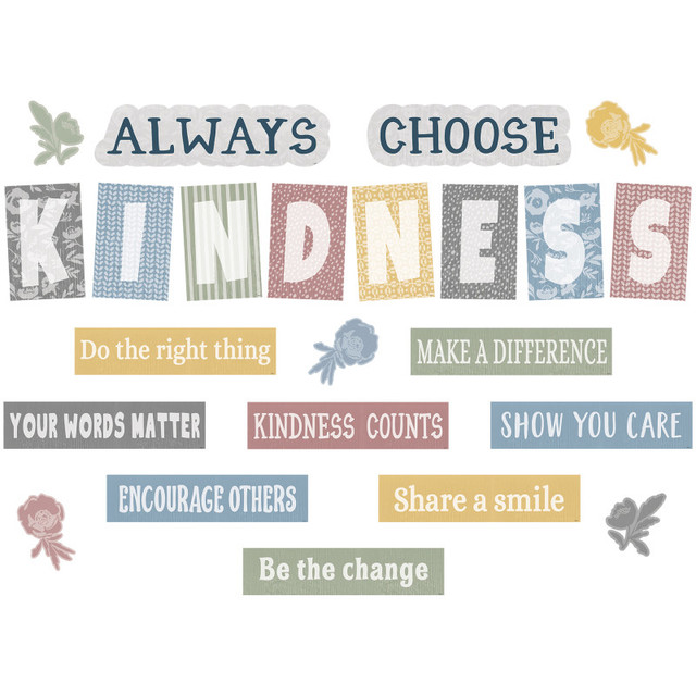 TEACHER CREATED RESOURCES Teacher Created Resources® Classroom Cottage Always Choose Kindness Bulletin Board Set, 23 Pieces