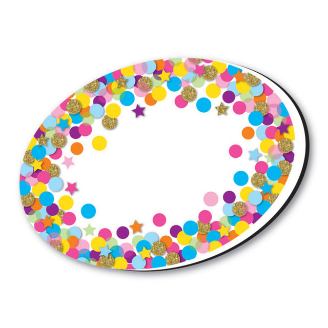 ASHLEY PRODUCTIONS Ashley Productions® Magnetic Whiteboard Eraser, Oval Confetti