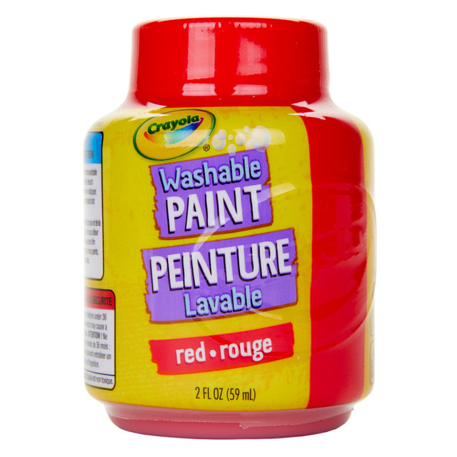 CRAYOLA LLC Crayola® Washable Paint, 2oz, Red
