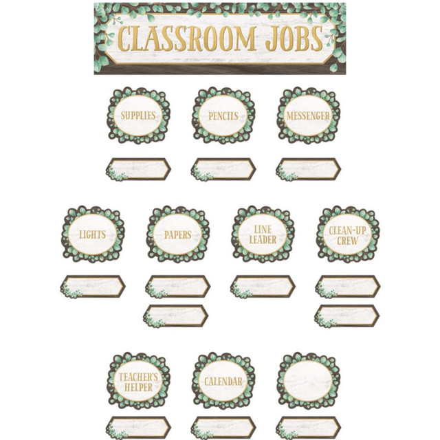 TEACHER CREATED RESOURCES Teacher Created Resources® Eucalyptus Classroom Jobs Mini Bulletin Board Set