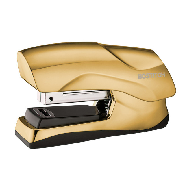 AMAX Bostitch Flat Clinch Stapler, 40 Sheets, Gold
