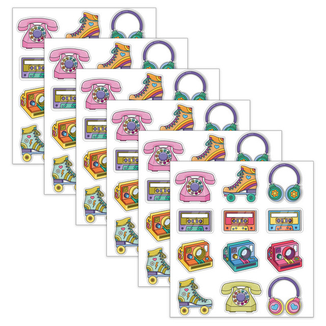 CARSON DELLOSA EDUCATION Carson Dellosa Education Retro Remix Cutouts, 36 Per Pack, 6 Packs