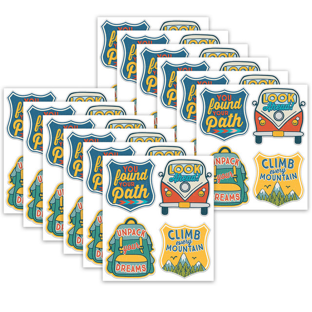 EUREKA Eureka® Adventurer Sticker Badges Stickers, 40 Per Pack, 12 Packs