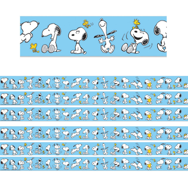 EUREKA Eureka® Snoopy Lineup Deco Trim®, 37 Feet Per Pack, 6 Packs