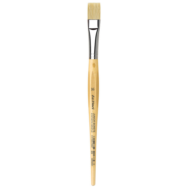 GREGORY DANIELS FINE ARTS INC da Vinci JUNIOR BORSTE Synthetic Student Brush, Synthetic, Tempera, Flat, Series 329, Size 16