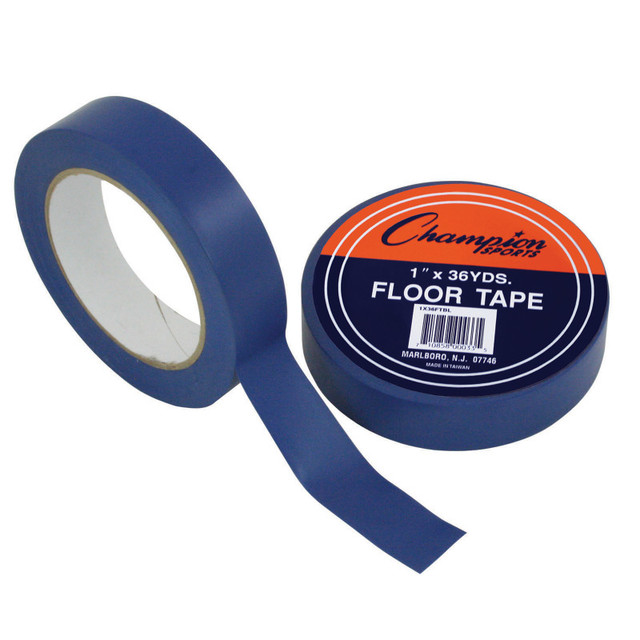CHAMPION SPORTS Champion Sports Floor Marking Tape, 1" x 36 yd, Blue
