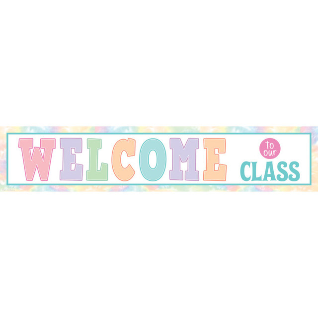 TEACHER CREATED RESOURCES Teacher Created Resources® Pastel Pop Welcome to Our Class Banner