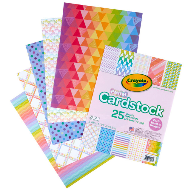 CRAYOLA LLC Crayola® Pastel Cardstock, 25 Count