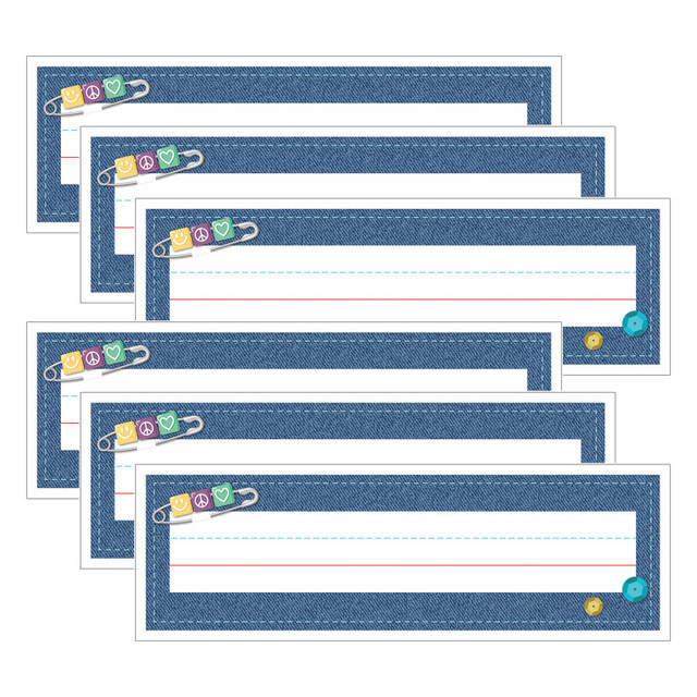 CARSON DELLOSA EDUCATION Carson Dellosa Education Crafty and Cool Name Plates, 36 Per Pack, 6 Packs
