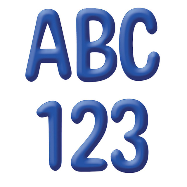 EUREKA Eureka® Color My World - Solid Blue 4" Deco Letters, Pack of 180