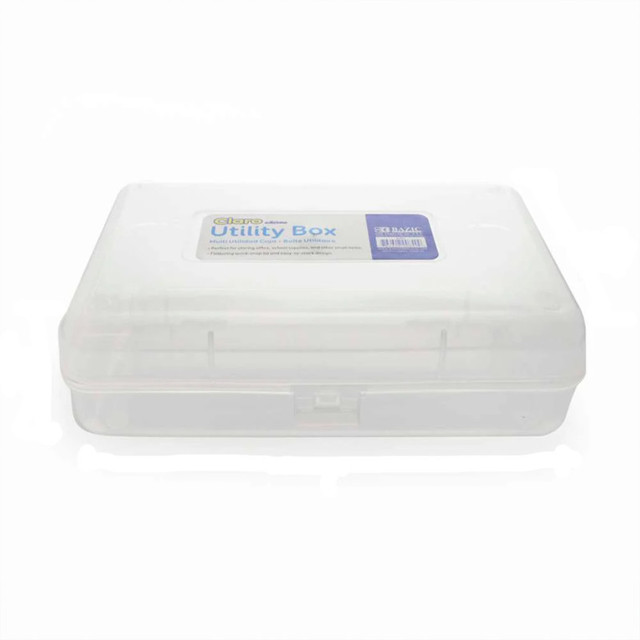 BAZIC PRODUCTS BAZIC Products® Clear Multipurpose Utility Box BAZIC PRODUCTS BAZIC Products® Clear Multipurpose Utility Box