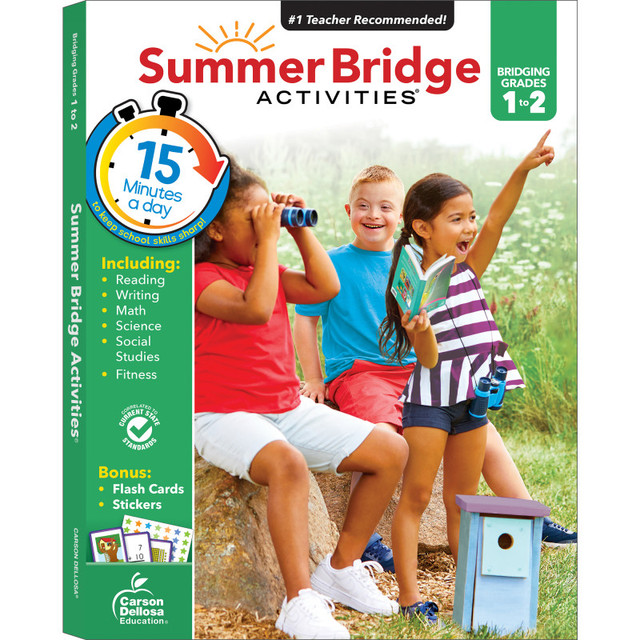 CARSON DELLOSA EDUCATION Carson Dellosa Education Summer Bridge Activities® Workbook, Grade 1-2, Paperback