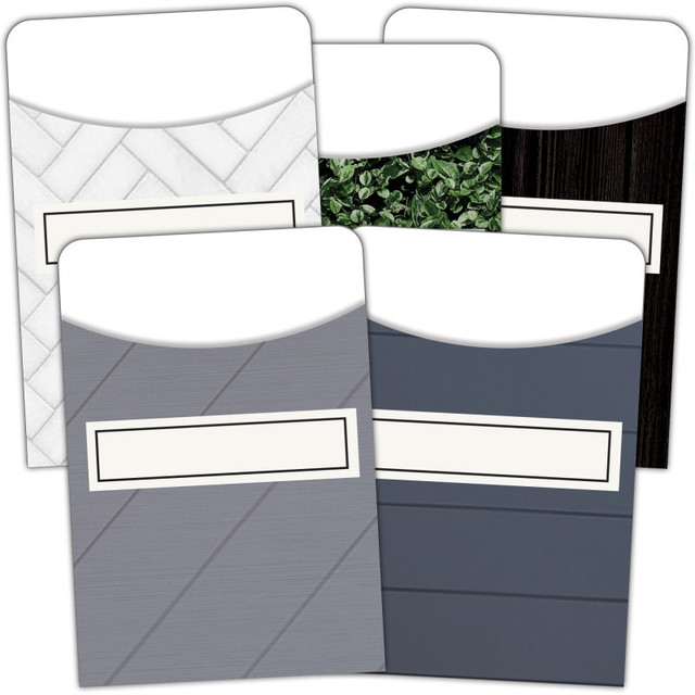 TEACHER CREATED RESOURCES Teacher Created Resources® Modern Farmhouse Library Pockets - Multi-Pack, Pack of 35