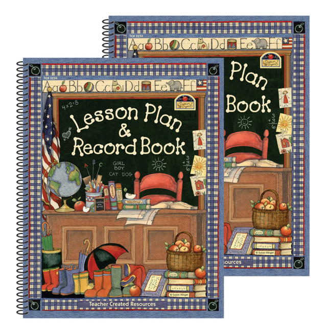 TEACHER CREATED RESOURCES Teacher Created Resources® Susan Winget Lesson Plan & Record Book, Pack of 2
