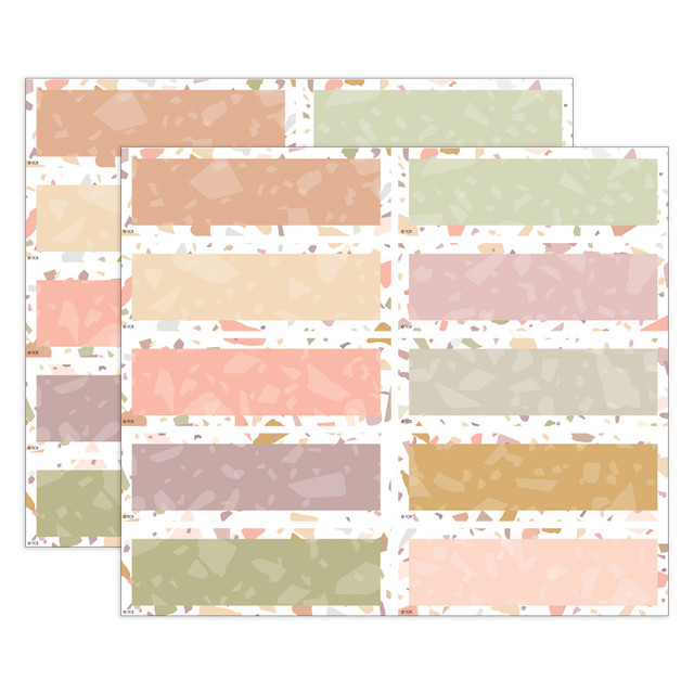 TEACHER CREATED RESOURCES Teacher Created Resources® Terrazzo Tones Magnetic Labels Accents, 20 Per Pack, 2 Packs