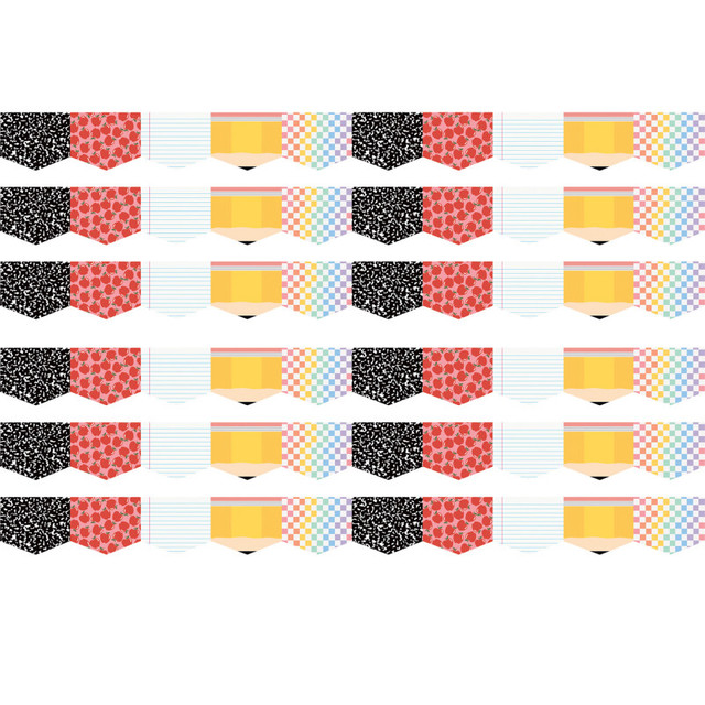 TEACHER CREATED RESOURCES Teacher Created Resources® Cool for School Die-Cut Border Trim, 35 Feet Per Pack, 6 Packs