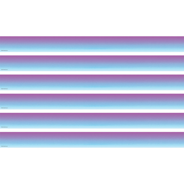 TEACHER CREATED RESOURCES Teacher Created Resources® Purple and Blue Color Wash Straight Border Trim, 35 Feet Per Pack, 6 Packs