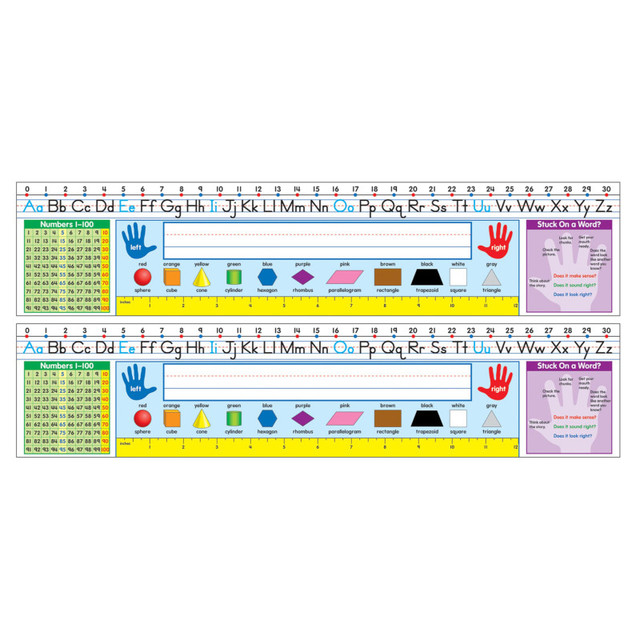 CARSON DELLOSA EDUCATION Carson Dellosa Education Self-Adhesive Traditional Manuscript Nameplates, Grades 1-2, 30 Per Pack, 2 Packs
