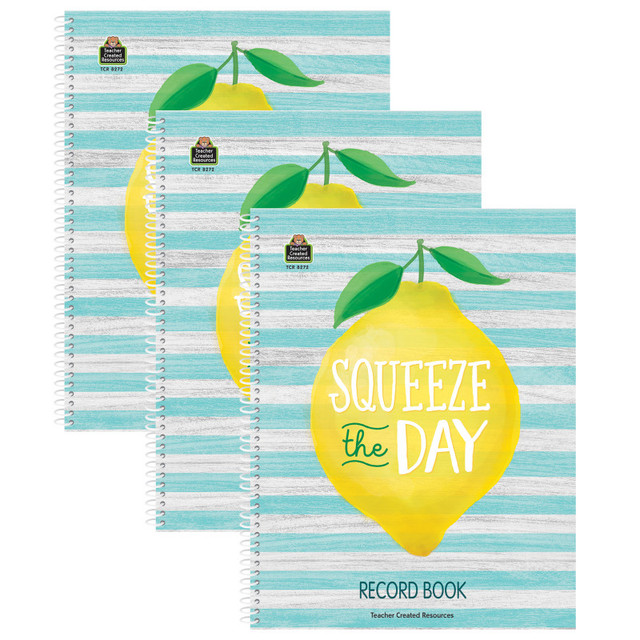 TEACHER CREATED RESOURCES Teacher Created Resources® Lemon Zest Record Book, Pack of 3