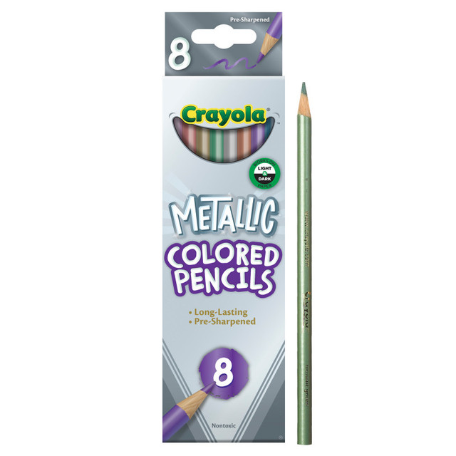 CRAYOLA LLC Crayola® Colored Pencils, Metallic, 8 Count